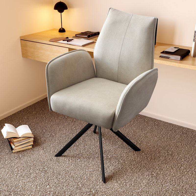 Stationary upholstered desk chair discount